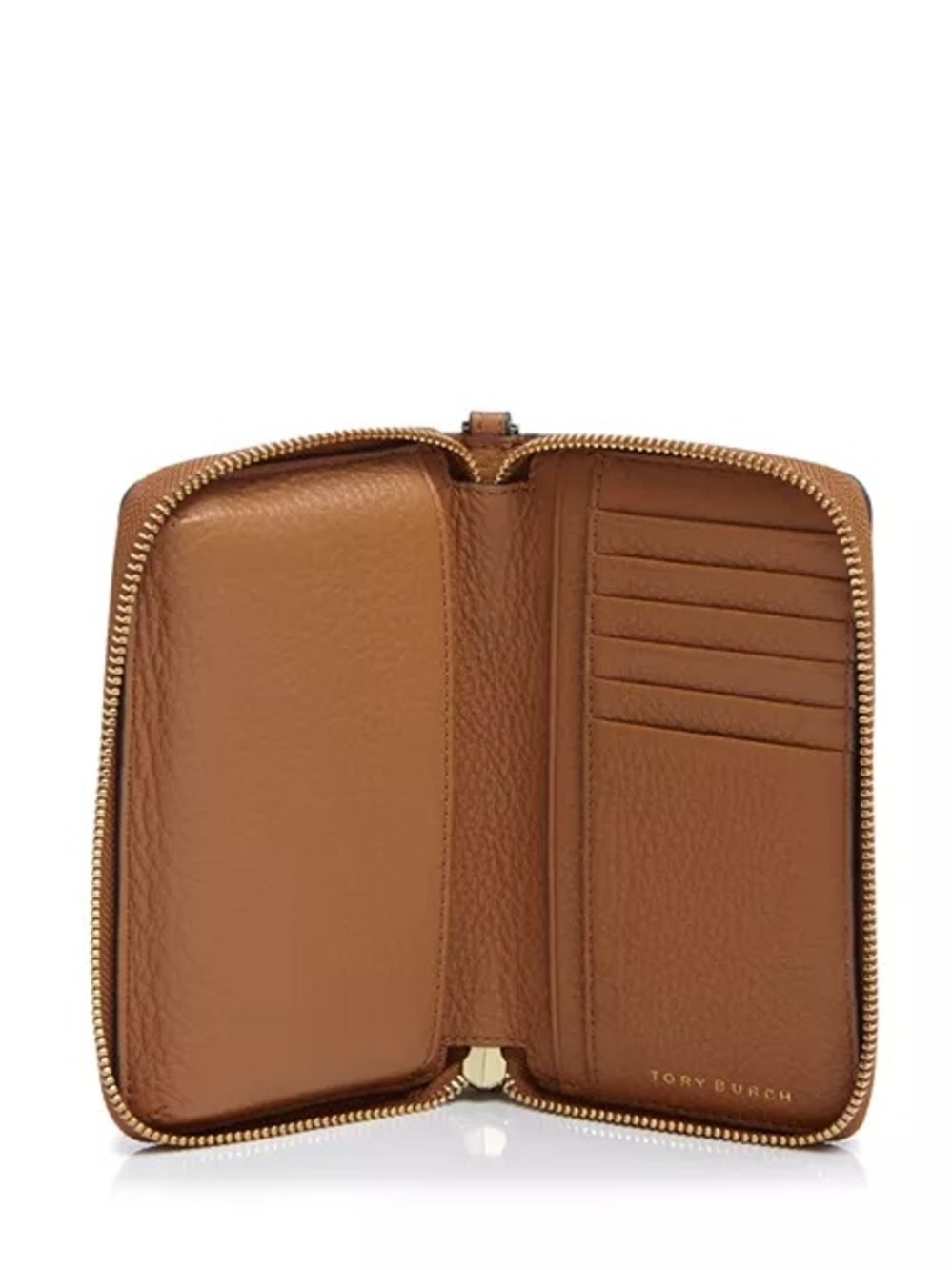 Tory Burch Tan Leather Wristlet Clutch - Picture 2 of 6